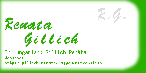 renata gillich business card
