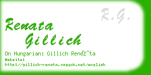 renata gillich business card